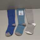 Doctor's Select 3 Pairs Plus Size Compression Socks Wide Calf | Bamboo Viscose Knee High Socks for Circulation Support | Compression Socks for Nurses, Travel, Running | Blue, Teal, Gray (4X-Large)