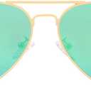 Kids Polarized Aviator Sunglasses for Little Girls Boys Juniors Teenagers, Two Sizes 50MM 52MM