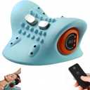 2025 New Neck Massager Rechargeable Portable Massage Pillow, Low-Frequency Pulse Massage Technology, Constant Temperature Hot Compress Function, with Remote Control