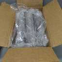 SMILHELTD Vertical Shoe Rack 8 Tiers Narrow Clear Sneaker Storage Holder Luxurious Slim Tall Organizer Space Saving Shelf for Entryway Garage 10.4" W x 64.5" H x 9.8" D (Transparent)