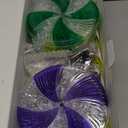 10PK Flashing Christmas Candy Cane Lollipop Lights for Pathway Outdoor, Christmas Decorations Outdoor, 8 Modes 130 LED Waterproof Xmas Stake Light for Garden Yard (Multi-Color)