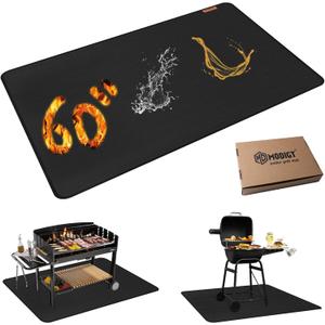 MODIGT 60"48" Under Grill Mat for Outdoor Grill,Double-Side Fireproof & Heat-Resistant Outdoor Grill Mat,Protective Mat for Patio,Courtyard,Tabletop