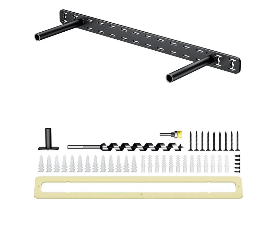 1pc Floating Shelf Hardware Heavy Duty Hidden Shelf Brackets Support, Wall Mounting Invisible Floating Shelves Bracket with Jig (22" x 8" x 1.5" with Tools)