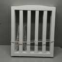 ZJSF Foldable Freestanding Indoor Dog Gate for House Wood White Long Pet Gates Dog Fence for Stairs Puppy Gates for Hallways,Pet Fence, Puppy Gate,Support Feet Included 24 "Height-4 Panels