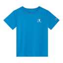 Champion Boys T-Shirt with Embroidered Logo Short Sleeve Crew Neck Cotton Tee Shirts for Kids Limoges Blue (Blue, M)