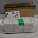 Utensil Holder Silverware Caddy for Party Countertop, 3pcs Bins Set Silverware Caddy Organizer Holders for Spoon and Fork, White and Black