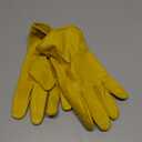 Yellow Leather Gloves, Size Large