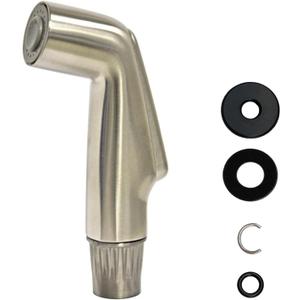Kitchen Sink Side Spray Head, Sink Sprayer Attachment, Pull Out Spray Head, Faucet Sprayer Replacement, Brushed Nickel