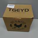 Tgeyd Chicken Waterer - Chicken Water Feeder with 4 Water Cups - Automatic Chicken Waterer No Waste - Poultry Waterer with 2 Gallon for Chickens Ducks and Goose