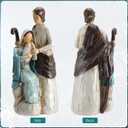 Holy Family Figure 8 Inch Christmas Catholic Holy Family Figurine Mary Jesus Joseph Nativity Scene Statue, Religious Gift, Table Decor Christmas Display