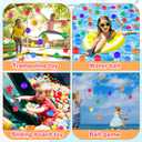 RoundFunny 100 Pieces Balls for Kids Star Heart Shape Plastic Balls for Toddler Playpen 2.17'' Play Toy for Crawl Tunnel Inflatable Pool Birthday Party Decoration