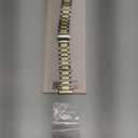 Wearlizer Compatible with Fitbit Versa 4/3 Bands/Fitbit Sense Bands for Women Men, Stainless Steel Ultra-Thin Lightweight Metal Replacement Strap for Versa 4/Sense (Soft Gold+Silver)