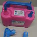 Balloon Pump Electric,110V 600W Balloon Blower Inflator Dual Nozzle Air Pump Balloons Inflator for Decoration, Party, Sport,Gifts:2 Balloon Tying Tools (Rose Red)