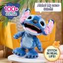 Disney Stitch Ultimate Stitch Interactive 17" Plush Toy, 100+ Sounds & Reactions, Inspired by Disneys Live-Action Lilo & Stitch Film, New Movie Toy for Fans, Girls, Boys, Kids 3+ by Just Play, Large