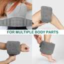 Microwavable Heating Pad for Neck and Shoulders Back 33 * 6" Extra Long Weighted Microwave Moist Heat Pack for Cramps, Pain Relief Warm Compress Neck Wrap to Relax Sore Muscles, Joints, 1 Pack