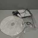 Bedside Table Lamp Paper and Chrome Standing Lamp Room Decoration Festival Lantern Light Nightstand Desk Lamp Bedroom Dresser Living Kids Room College Dorm Coffee (White, 19.7"x11"x11")