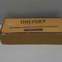 Onlysky Bathroom Floating Shelves Set of 2 with Towel bar (Black Black)