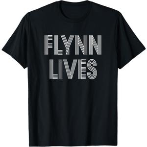 Flynn Lives T Shirt T-Shirt (Black, S)