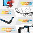 Indoor Basketball Hoop Boys Gifts for Teens Door Room Basketball Hoop Mini Hoop with Scoreboard, 3 Balls and Batteries Basketball Toys for 8 9 10 11 12