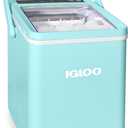 Igloo Ice Maker Countertop, Portable Ice Maker with Handle, 26lbs, Aqua