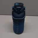 AQUAFIT 64 oz Water Bottle with Time Marker - 2in1 Straw & Chug Lid - BPA Free Big Water Bottle with Straw - Gym Water Bottle with Strap - Water Jug (64 Ounces, Nebula)