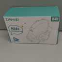 ZIUMIER Kids Headphones, with Microphone, 80/90dB Volume Limiter, Audio Sharing Port, 3.5mm Wired Toddler Headphones for School Travel (Light Blue)