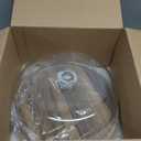 LiTY Cake Stand with Lid, Acacia Wood 12in Round Cake Holder, 2-in-1 Dessert Table Display Set & Charcuterie Board for Cheese, Chips & Dips, Nachos, Fruit Platter, Large Acrylic Cake Dome Cover