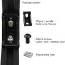20 Sets 2020 Aluminum Extrusion Corner Brackets - 20 Series 90 Degree Right Angle Connectors with M5 Bolts & Nuts, Compatible with 20/20 80/20 2040 T V Slot Black Aluminum Profiles