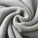 Homiest Decorative Knitted Throw Blanket with Fringe - Lightweight Acrylic Knit Blanket Soft & Cozy Tassel Blanket for Couch Sofa Bed - Light Grey, 60 x 80 Inch