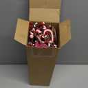 Thiccywoov 9.84 ft Valentine's Day Garland Valentines Day Wreath Decor Red Pink White Berry Heart Garland with LED Lights Artificial Vine for Valentines Wedding Anniversary Door Fireplace Home Decor