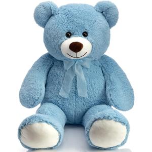 HollyHOME Big Teddy Bear Large Teddy Bear Stuffed Animal Birthday Valentines Day Plush for Kids and Girlfriend 36 inch Blue