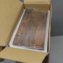 BAYKA Floating Shelves Bathroom for Wall Shelf Over Toilet Farmhouse Rustic Wood for Bedroom, Kitchen, or Living Room Decor Organization Display Shelving Rustic Brown, Set of 3 (15.7 Inches)