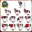 2 x Hoteam 36 Pcs Cow Christmas Ornaments Wooden Cow Ornaments for Christmas Tree Animal Hanging Decor for Farmhouse Home Xmas Holiday Crafts Party Supplies Decorations