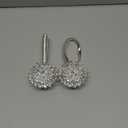 Magnetic Tiebacks for Curtains, 2 Pack Sparkling Crystal Flower Curtain Tiebacks Curtain Buckle Clips with High-Elastic Spring Wire for Home Office Decoration (White)