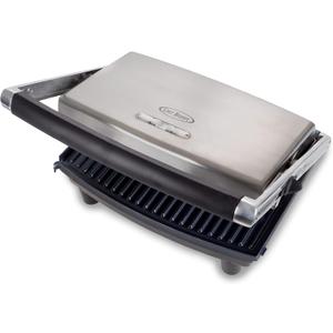 Classic Cuisine 985590BYL Panini Press Grill and Gourmet Sandwich Maker for Healthy Cooking, 12" x 10", Black