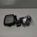 ATV Tek CLEARVIEW™ UTV Sideview Mirror, Black UV resistant Nylon, Designed for and Fits, Honda, Yahama, Polaris, Kawaski, CF Moto with Round or Profiled Tubing, one mirror.