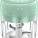 Electric Mini Vegetable Chopper, Food Chopper, Garlic Slicer Veggie, Salad, Lettuce, Onion, Chili Crusher, Tomato Dicer Chopper Cutter & Ginger Meat Mincer for Kitchen, Portable USB Chopper (250ML)