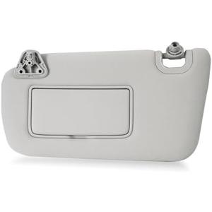 Nakuuly Left Driver Side Sun Visor w/o Light Compatible with Nissan Sentra 2013 2014 2015 2016 2017 2018 2019 Gray Sunvisor with Mirror Replaces # 96401-3SG8A