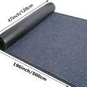 Commercial Floor Mat 4' x 16.4' Indoor Outdoor Door Mat Home Office Hotel Corridor Hallway Runner Rugs Heavy Duty Non Slip Entrance Mat Garage Carpet Runner Mat, Grey