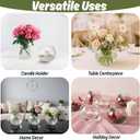 YOUEON 4 Pcs Small Glass Bubble Bowl Vases 6" W x 4.5" H, Round Floating Candle Holders, Glass Terrarium Bowls, Globe Flower Vase Centerpiece for Wedding Event Home Decor