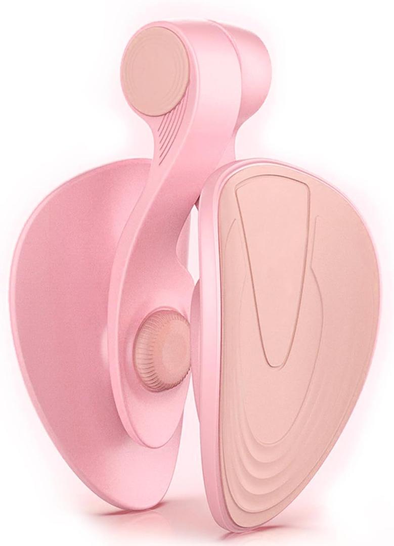 Thigh Toner for Women - 26 lb Kegel & Pelvic Floor Exerciser, Inner Thigh Slimmer, Glute Toner, Postpartum Recovery, Leg Workout Equipment for Home/Office (Pink)
