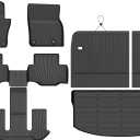 Binmotor-All Weather Floor Mats and Cargo Liner Set for 2024-2026 Mazda CX-90 & CX-90 PHEV6 & 7 Seater with 2nd Row Bench Seat or Bucket Seat Seatback Cargo Fit for 6 Seater, for CX90 Accessories