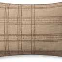 Loloi Angela Rose x Calista Collection PAR0018 Tan/Terracotta 16'' x 26'' Cover Only Pillow