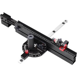 GOINGMAKE Table Saw Miter Gauge with Micro Adjust Flip Stop and Extentable Fence from 18 to 32 Inch and 13 Angle Position Stops, Miter Gauge for Table Saw for Crosscut and Miters, Fit 3/8" x 3/4" Slot