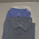 TELALEO 2 Pack Mens Polo Shirts Quick Dry Short Sleeve Golf T Shirt Performance Moisture Wicking Casual Workout (Small)