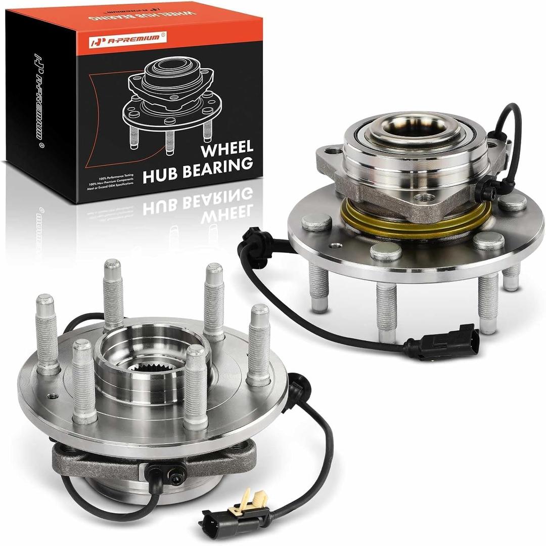 A-Premium Front Wheel Bearing Hub Assembly for Chevy Silverado 1500 14-18
For Chevrolet Suburban, Tahoe & GMC Sierra 1500 Limited, Yukon XL & Cadillac Escalade ESV, XTS, 4WD Only & w/ABS & 6-Lug