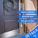 Dunzy 8 x 36 Inches Metal Kick Plate for Bottom of Door Aluminum Kick Plates with Screws for Wood Metal Door Interior/Exterior Anti Scratch Protection(Silver,2 Piece)