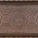 Alisveristime Turkish Ottoman Coffee Tea Beverage Serving Rectangle Tray (Small Tray) (13 INC*5.5 INC) (Copper)