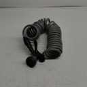 Orbit 26382 Coil Garden Hose, 25 Feet, with 8-Pattern Hose Nozzle (Gray)