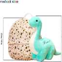 Dinosaur Stuffed Animal Toys,Dino Plush Figure Toys Small Dino Pterosaur Plush Toys with Big Dinosaur Egg Cute Plush Doll Soft Stuffed Animal Gift for Boys Girls Baby Kids Toddlers (9.8in)